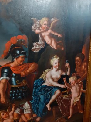 Oil Painting on Canvas, Launches the Arrow of Cupid, 1700-AKA-864229