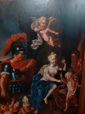 Oil Painting on Canvas, Launches the Arrow of Cupid, 1700-AKA-864229