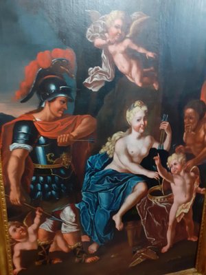 Oil Painting on Canvas, Launches the Arrow of Cupid, 1700-AKA-864229