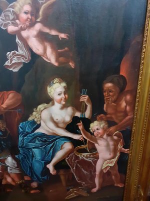 Oil Painting on Canvas, Launches the Arrow of Cupid, 1700-AKA-864229