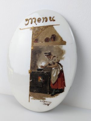 Oil Painting on Porcelain by Luis Taberner, 1896-JJT-1373699