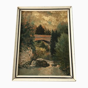 Oil Painting on Wood, Landscape, A. Sega-WQQ-936264