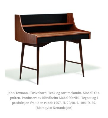 Ola-Pulten Writing Desk by John Texmon for Blindheim Møbelfabrikk, 1957-WMV-2017951