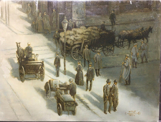 Old Berlin 1897, 1994, Oil on Canvas