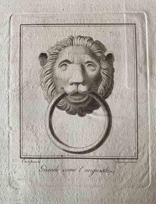 Old Master, Animal Figures from Ancient Rome, Original Etching by Various Masters, 1750s-ZCI-2024889