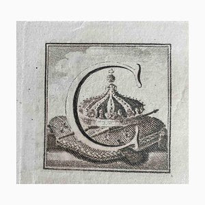 Old Master, Antiquities of Herculaneum, Letter C, Etching, 18th Century-ZCI-2024910