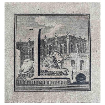 Old Master, Antiquities of Herculaneum, Letter L, Etching, 18th Century-ZCI-2024916