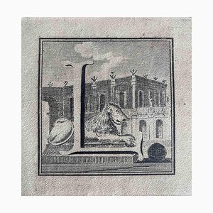 Old Master, Antiquities of Herculaneum, Letter L, Etching, 18th Century-ZCI-2024916