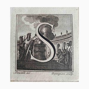 Old Master, Antiquities of Herculaneum: Letter S, Etching, 18th Century-ZCI-2024911