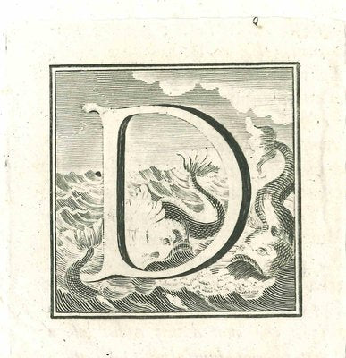 Old Master, Capital Letter for the Antiquities of Herculaneum Exposed, Etching, 18th Century-ZCI-2025065