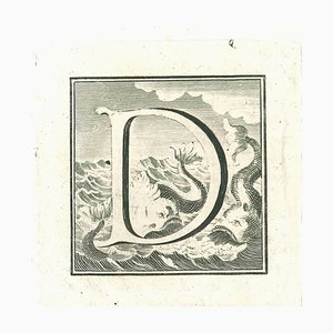 Old Master, Capital Letter for the Antiquities of Herculaneum Exposed, Etching, 18th Century-ZCI-2025065