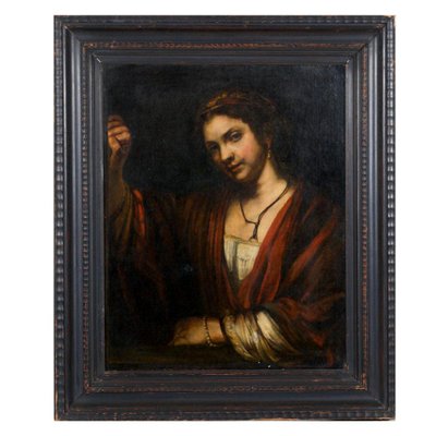 Old Master Portrait of Woman, 16th or 17th Century, Painting, Framed-SA-1327871