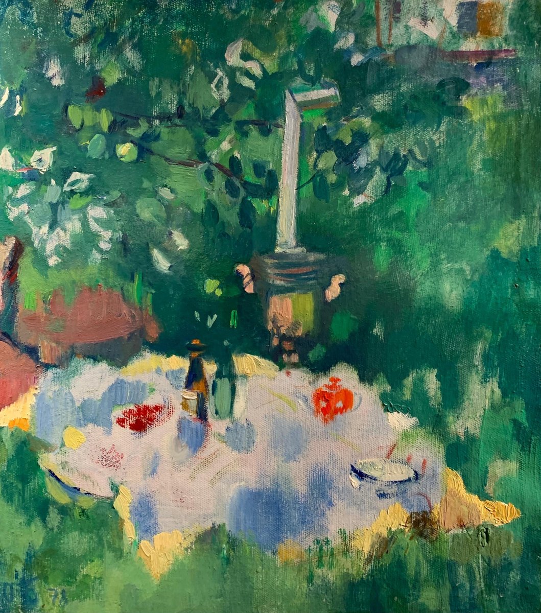 Olga Bogaevskaja, Breakfast on the Lawn, 1989