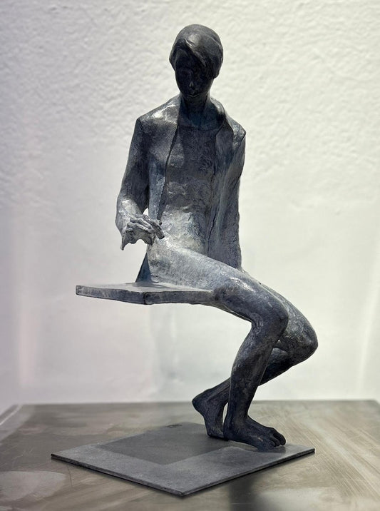 Olga Prokop-Misniakiewicz, Chess Player, Bronze Sculpture