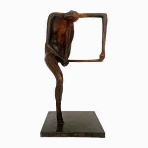 Olga Prokop-Misniakiewicz, Sitting on a Rug Hanger, Bronze Sculpture, 2021-XHG-1792524