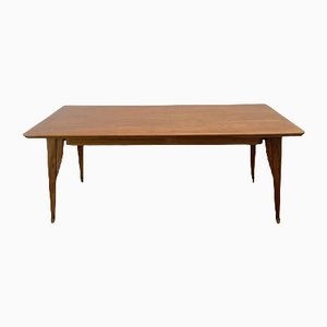 Olive Tree Table with Ebony Brass Tips-IJR-1081882