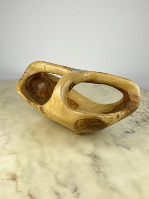 Olive Wood Centerpiece, Italy, 1960s-YST-1750205