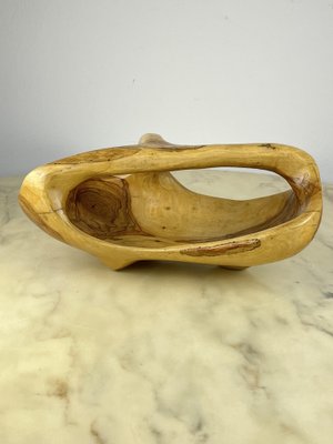 Olive Wood Centerpiece, Italy, 1960s-YST-1750205