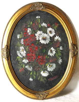 Oliveras, Spring Flowers, Oil on Board, Framed-ZYI-1338090