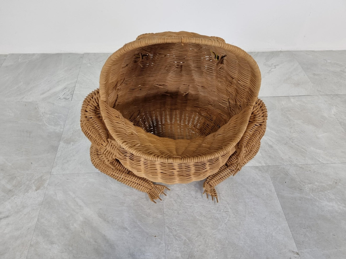 Olivier Cajun Frog Basket or Magazine Holder, 1960s