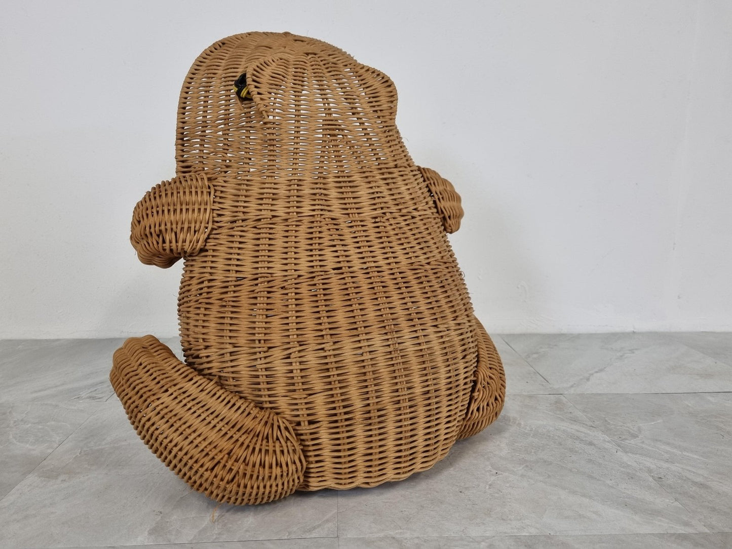 Olivier Cajun Frog Basket or Magazine Holder, 1960s