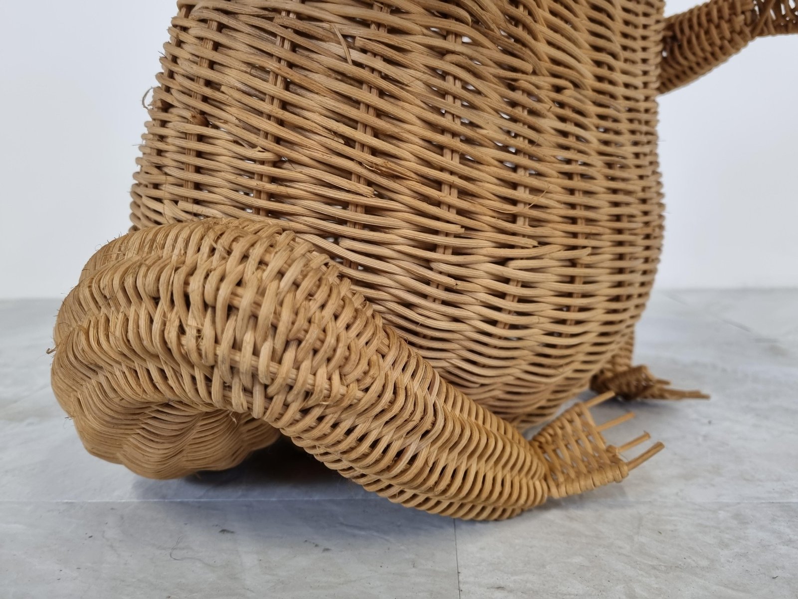 Olivier Cajun Frog Basket or Magazine Holder, 1960s