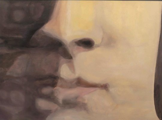 Olivier Furter, Face II, 2021, Oil on Paper, Framed-CHG-1333585