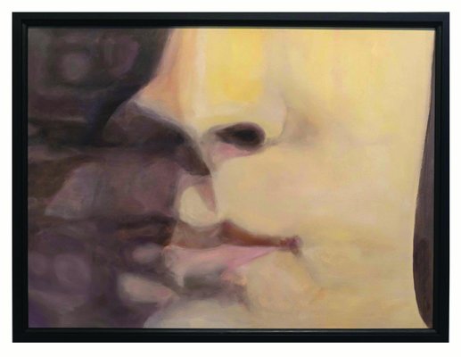 Olivier Furter, Face II, 2021, Oil on Paper, Framed-CHG-1333585