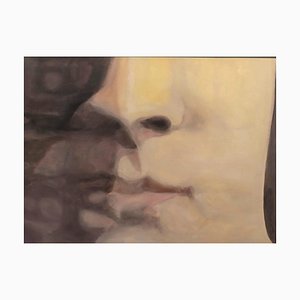 Olivier Furter, Face II, 2021, Oil on Paper, Framed-CHG-1333585