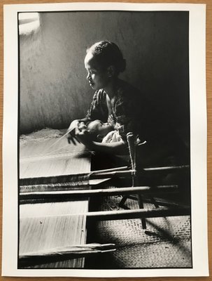 Olivier Le Brun, Ambenandouoka, Madagascar, Weaving, Mother and Child, 1998, Silver Print-KHH-1744004