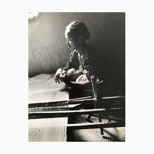 Olivier Le Brun, Ambenandouoka, Madagascar, Weaving, Mother and Child, 1998, Silver Print-KHH-1744004