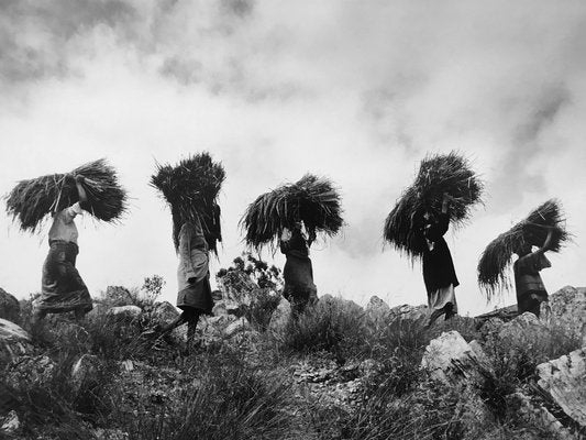 Olivier Le Brun, Ambohimahamasina, Madagascar, Bales of Rice, 1998, Silver Print-KHH-1744002