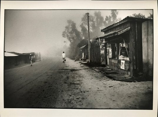 Olivier Le Brun, Fianarantsoa, Madagascar, Man Walks Alone at The Entrance to The Town, 1996, Silver Print-KHH-1744008