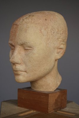 Olle Adrin, Head Sculpture, 1960s, Terracotta-JG-1820680