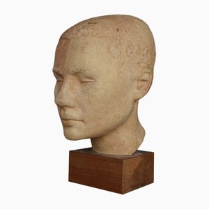 Olle Adrin, Head Sculpture, 1960s, Terracotta-JG-1820680