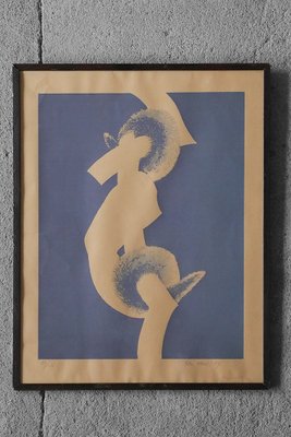 Olle Kåks, Composition, Lithograph, 1974, Framed-ZAA-1749791