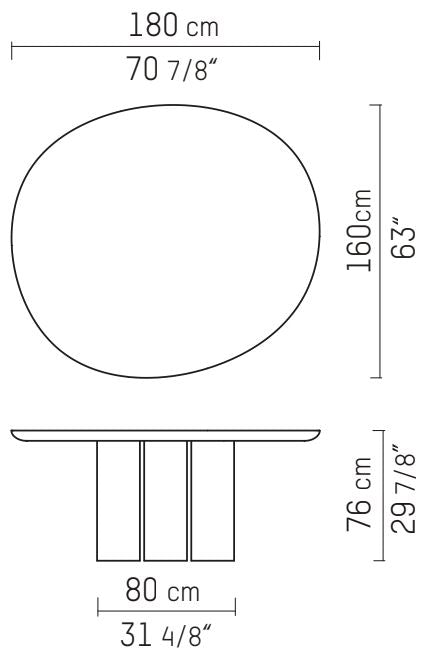 OLLE - Round Oak dining table by Piet Boon