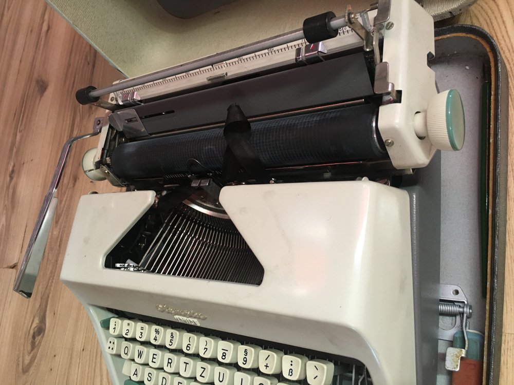 Olympia Monica Typewriter with Suitcase, 1960s