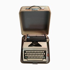 Olympia Monica Typewriter with Suitcase, 1960s-WQQ-991084