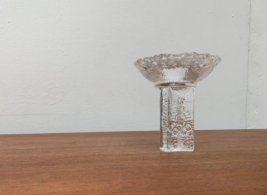 Olympics Glass Candle Holder by Lars Hellsten for Orrefors, Sweden, 1984-UAH-1425399