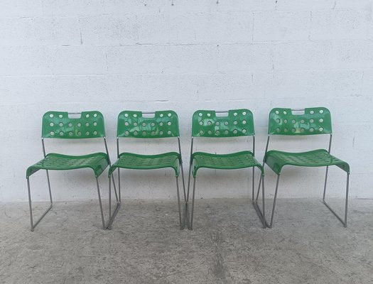 Omstak Chairs by Rodney Kinsman for Bieffeplast, 1970s / 80s, Set of 4-RNN-1293118