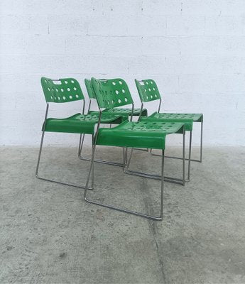 Omstak Chairs by Rodney Kinsman for Bieffeplast, 1970s / 80s, Set of 4-RNN-1293118