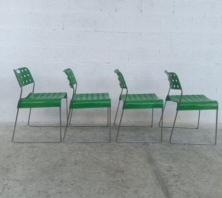 Omstak Chairs by Rodney Kinsman for Bieffeplast, 1970s / 80s, Set of 4-RNN-1293118