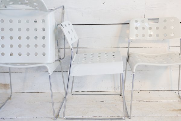 Omstak Chairs by Rodney Kinsman for Bieffeplast, 1970s, Set of 9-EBW-2017157