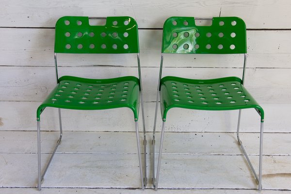 Omstak Chairs by Rodney Kinsman for Bieffeplast, 1970s, Set of 9-EBW-2017157