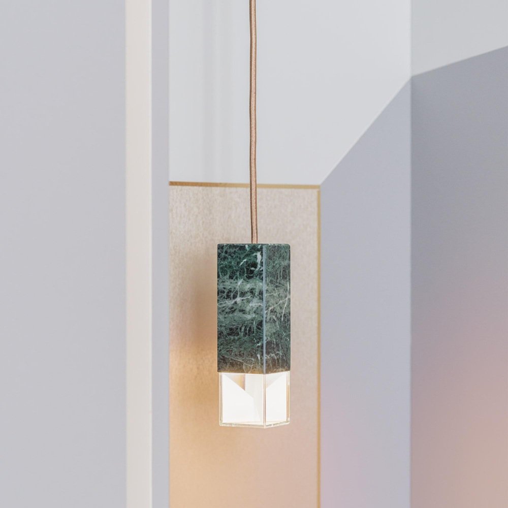 One Color Edition Marble Lamp by Formaminima