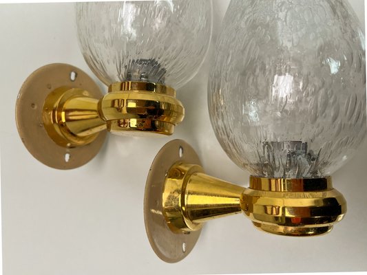 Onion Shaped Murano Glass Wall Lights from Keuco, 1970s, Set of 2-WZZ-1752756