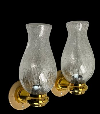 Onion Shaped Murano Glass Wall Lights from Keuco, 1970s, Set of 2-WZZ-1752756