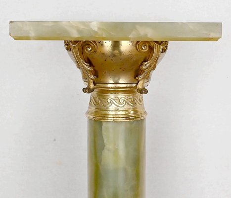 Onyx and Bronze Column, Late 19th Century-RVK-1440904