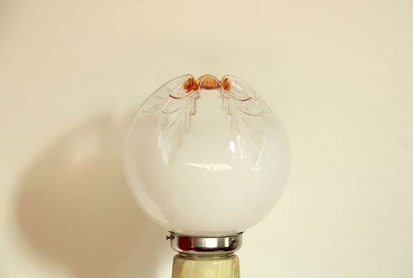 Onyx and Murano Glass Onice Table Lamp from Mazzega, Italy, 1970s-HUY-1194169